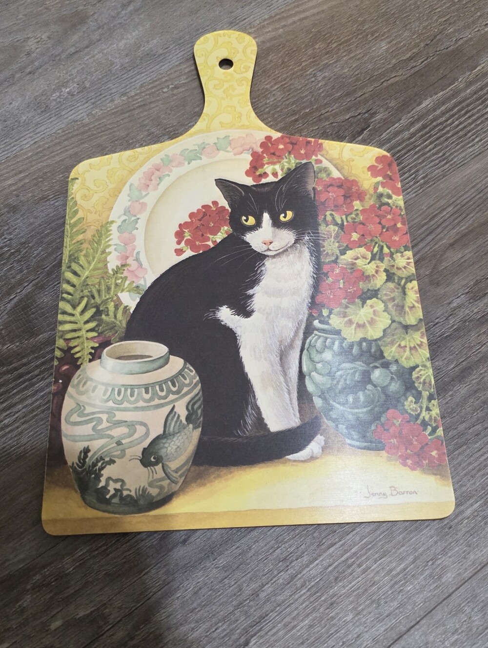 Vintage Decorative Cat Cutting/Serving Board -
